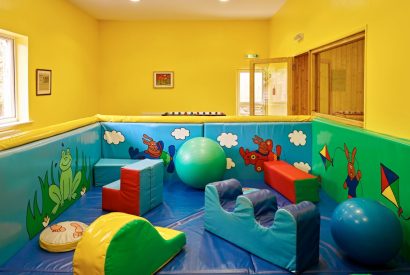 The indoor soft play at Harberton Cottage, Devon