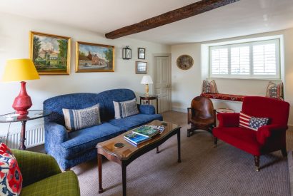 The living room at The Georgian Cottage, Dorset