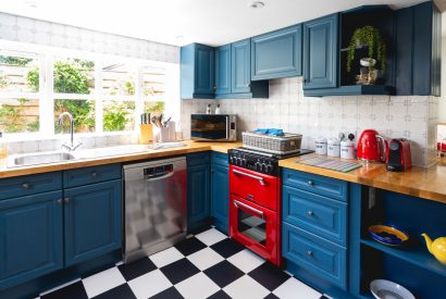 The kitchen at The Georgian Cottage, Dorset