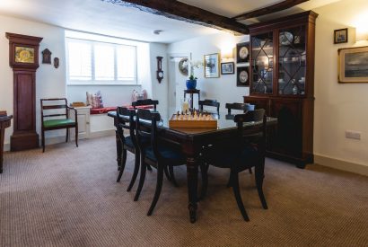 The dining room at The Georgian Cottage, Dorset