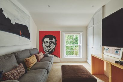 A living room at America Farm, Oxfordshire