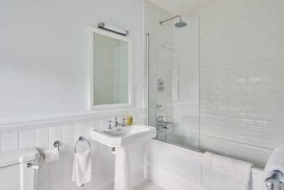 A bathroom at America Farm, Oxfordshire