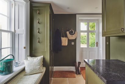 The cloak room at America Farm, Oxfordshire 