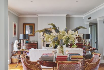 The living room at America Farm, Oxfordshire