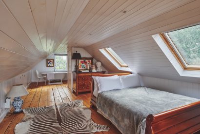 A double bedroom at America Farm, Oxfordshire