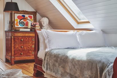 A double bedroom at America Farm, Oxfordshire