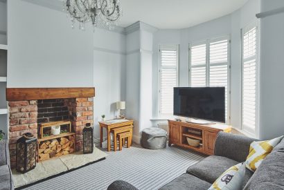 The living room at Hollie Cottage, Lancashire