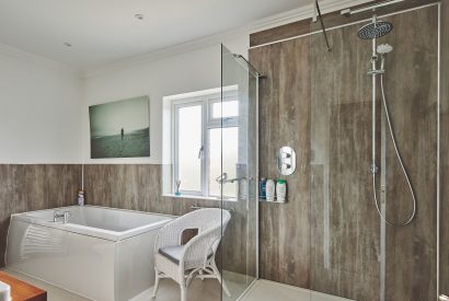 A bathroom at Beach Manor, West Sussex