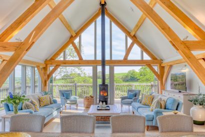 The living room at Serenity Retreat, Devon