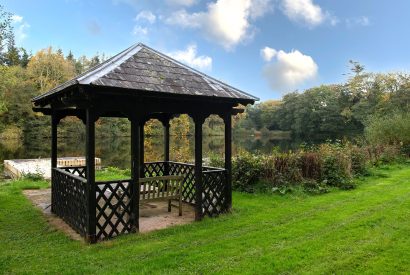 The exterior at Lake House, Powys