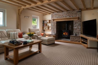 The loung at Lake House, Powys