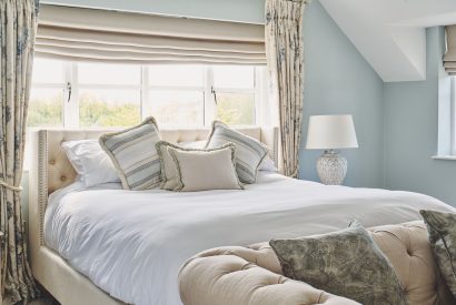 A super king size bedroom at Sandy Hill Farm, Staffordshire