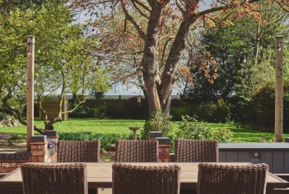 Outdoor dining at Sandy Hill Farm, Staffordshire