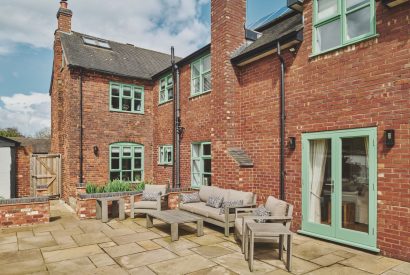 Outdoor space at Sandy Hill Farm, Staffordshire