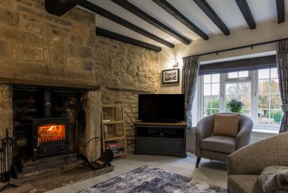 The living room at Springhill Cottage, Cotswolds