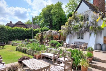 Outdoor space at Hamble Riverside Cottage, Old Bursledon, Hampshire