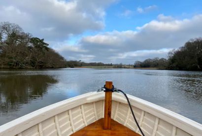 The river at Hamble Riverside Cottage, Old Bursledon, Hampshire