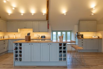 The kitchen at Bramble Cottage, Somerset