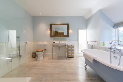 The bathroom at Elm Tree Cottage, Somerset