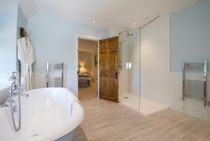 The bathroom at Elm Tree Cottage, Somerset