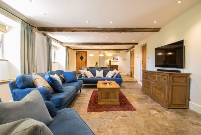 The living room at Elm Tree Cottage, Somerset