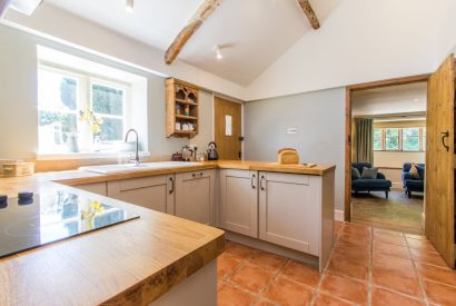 The kitchen at Elm Tree Cottage, Somerset