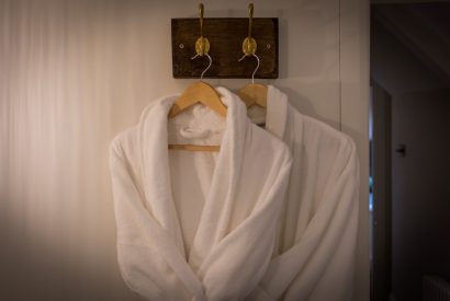 Bathrobes at Hawthorn Farmhouse, Somerset