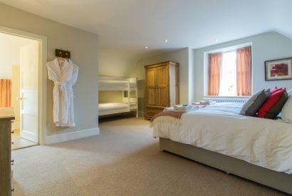 A family bedroom at Hawthorn Farmhouse, Somerset