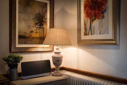 The living room at Hawthorn Farmhouse, Somerset