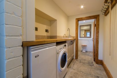 The utility room at Hawthorn Farmhouse, Somerset