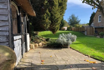 The outdoor space at Hawthorn Farmhouse, Somerset