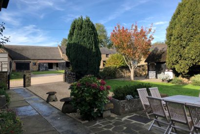 The garden at Hawthorn Farmhouse, Somerset