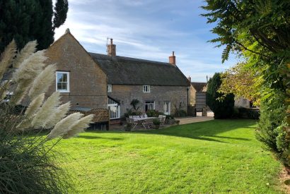 The garden at Hawthorn Farmhouse, Somerset