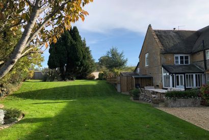 The garden at Hawthorn Farmhouse, Somerset