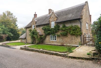 The exterior of The Thatched Cottage, Somerset