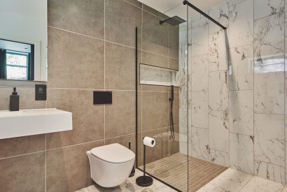 A bathroom at Reservoir View, Somerset