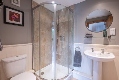 The bathroom at Waterside Cottage, Yorkshire