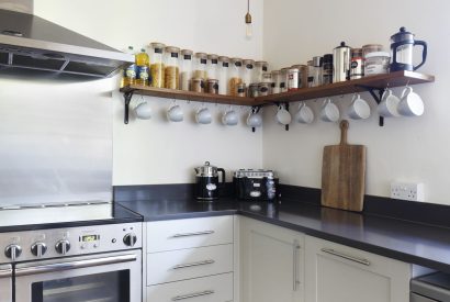 The kitchen at Riverside View, Chiltern Hills