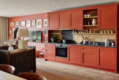 The kitchen at Alder Grand Suite, Cotswolds