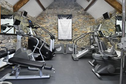 The gym at Ty Alwyn, Llyn Peninsula