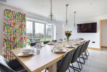 The dining room at Ty Alwyn, Llyn Peninsula