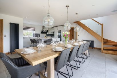 The dining room at Ty Alwyn, Llyn Peninsula