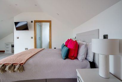 A bedroom at Ty Alwyn, Llyn Peninsula