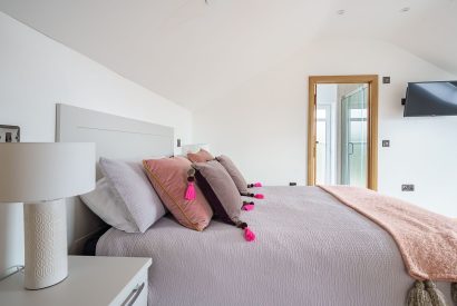 A bedroom at Ty Alwyn, Llyn Peninsula