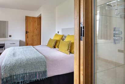 A bedroom at Ty Alwyn, Llyn Peninsula