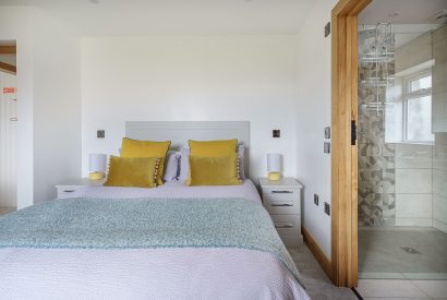 A bedroom at Ty Alwyn, Llyn Peninsula