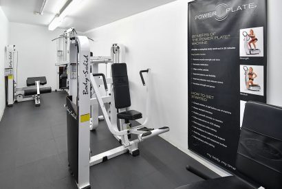 The gym at Ty Alwyn, Llyn Peninsula