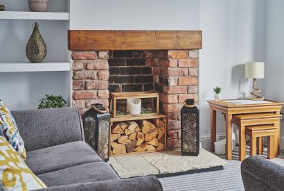 The living room at Hollie Cottage, Lancashire