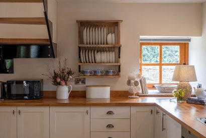 The kitchen at Ribble Valley Barn, Lancashire