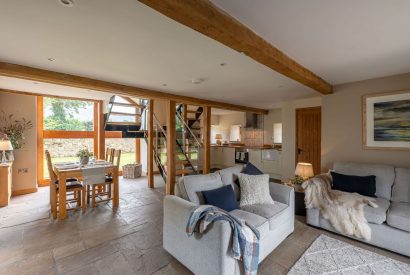 The living room at Ribble Valley Barn, Lancashire